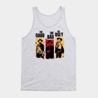 Two Bounty Hunters & one Outlaw - Good, Bad & Ugly Tank Top